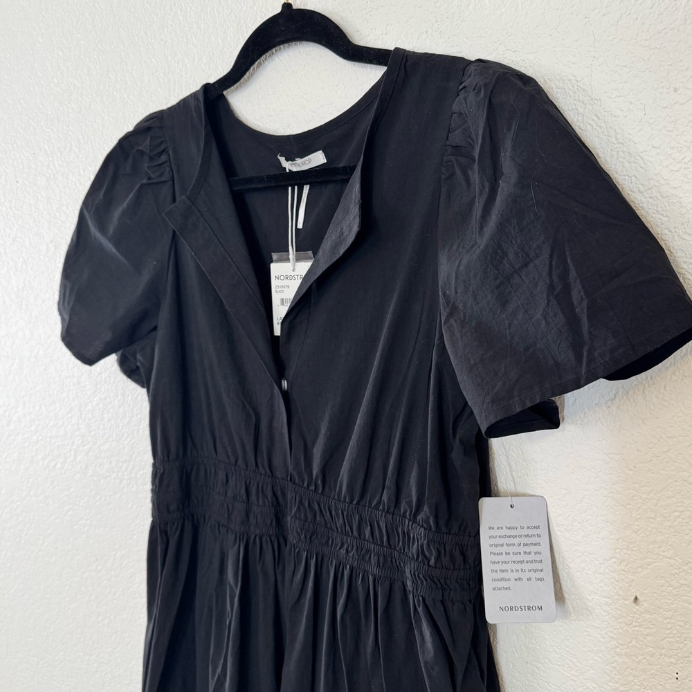 NEW WITH TAGS! Black Tiered Cotton Maxi Dress by Stitchdrop from Nordstrom - Picture 7 of 10